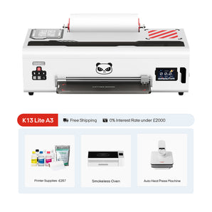 Procolored K13 Lite Imprimante DTF 13" A3 & Pack Complet Premium - Blanc