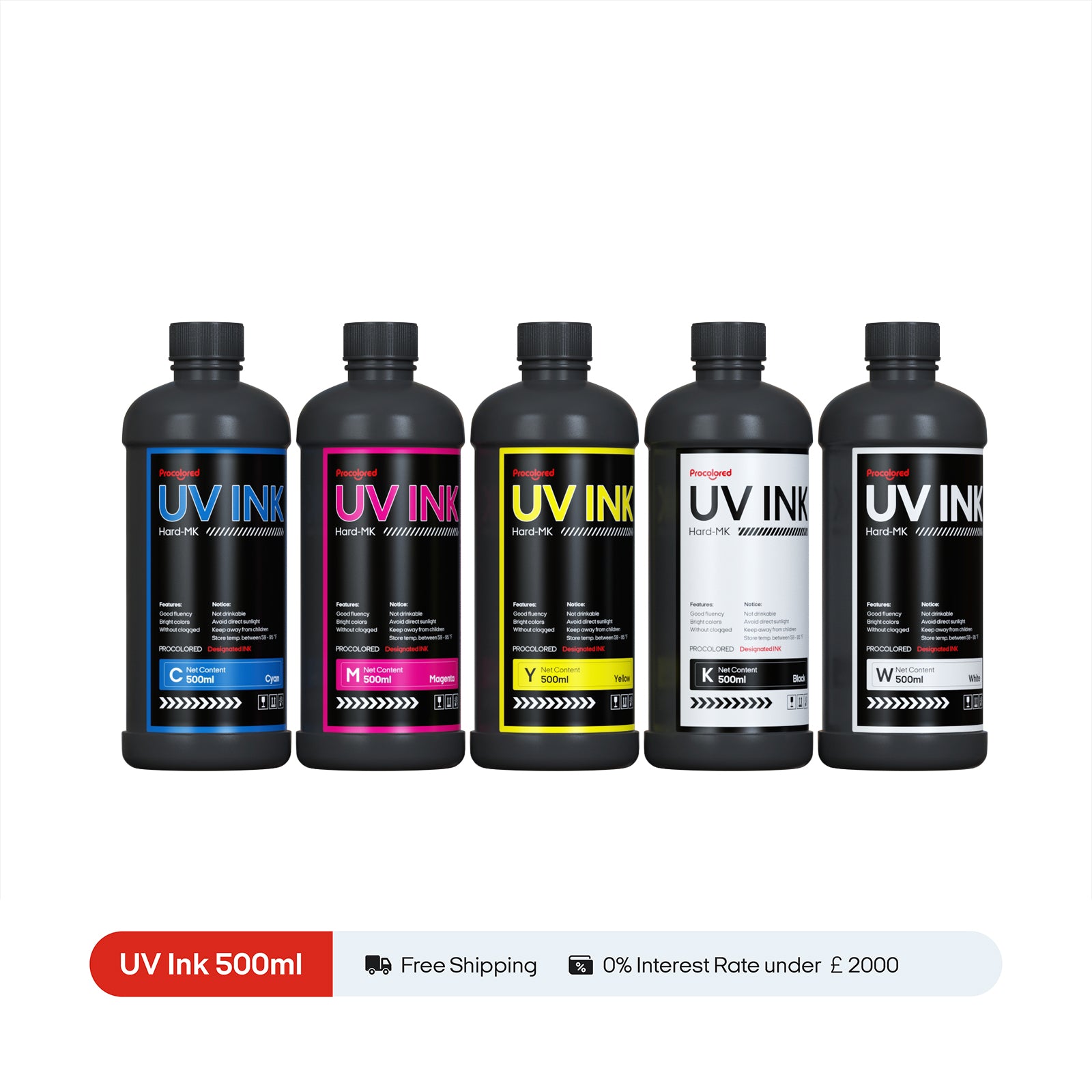 Procolored Tinte für UV-Drucker 500ml